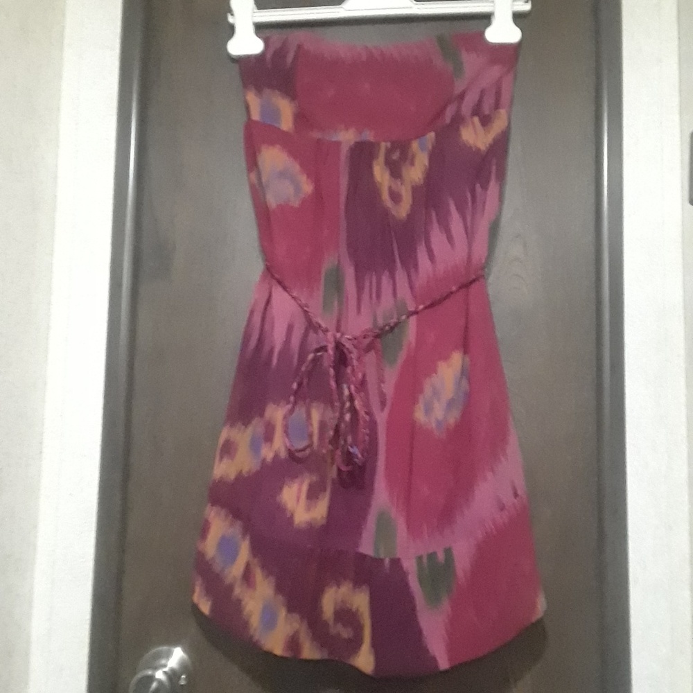 Strapless Dress with Belt